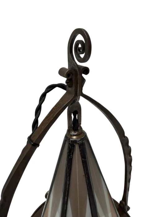 Art Deco Amsterdamse School Table Lamp by Amsterdamsche Kunstsmederij, 1920s